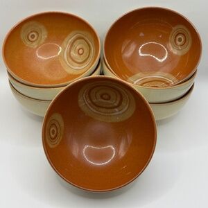Denby English Stoneware 5" Fire Chilli Rice Bowl.
